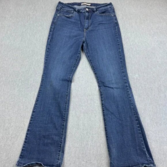 Levis 725 Jeans Womens 31X30 Blue Denim High Rise Bootcut Stretch Western Rodeo - Picture 1 of 12